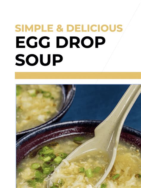 tried tested and true egg drop soup|The BEST Egg Drop Soup EVER .